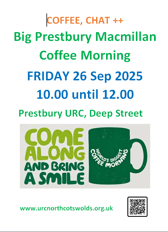 Macmillan Coffee Morning at Prestbury